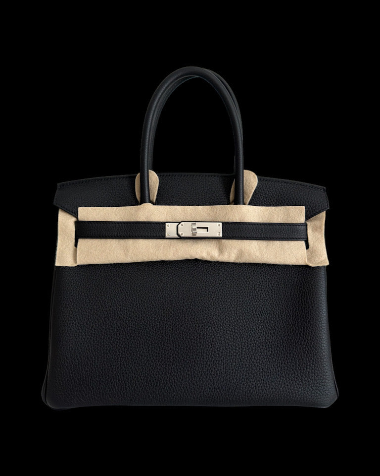 Birkin 30 Noir Togo PHW CK 16 Montaigne