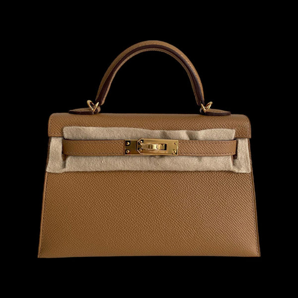 Hermes Kelly 28 Sellier Bag, Biscuit Epsom Leather