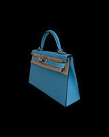 Kelly 20 Special Order - Bleu Celeste Epsom PHW CK